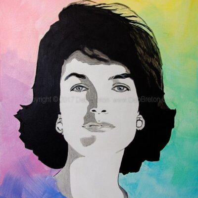 Jackie Kennedy – Colorful Portrait Painting