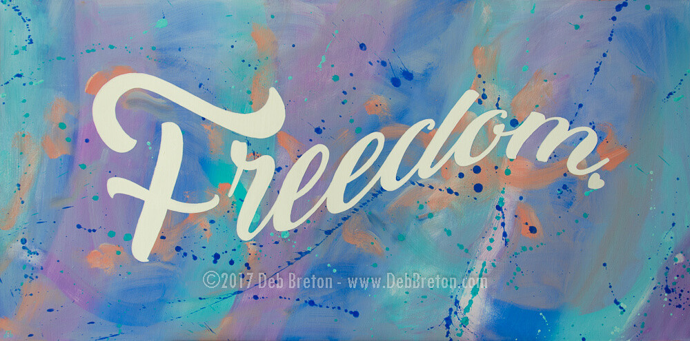large commissioned FREEDOM painting