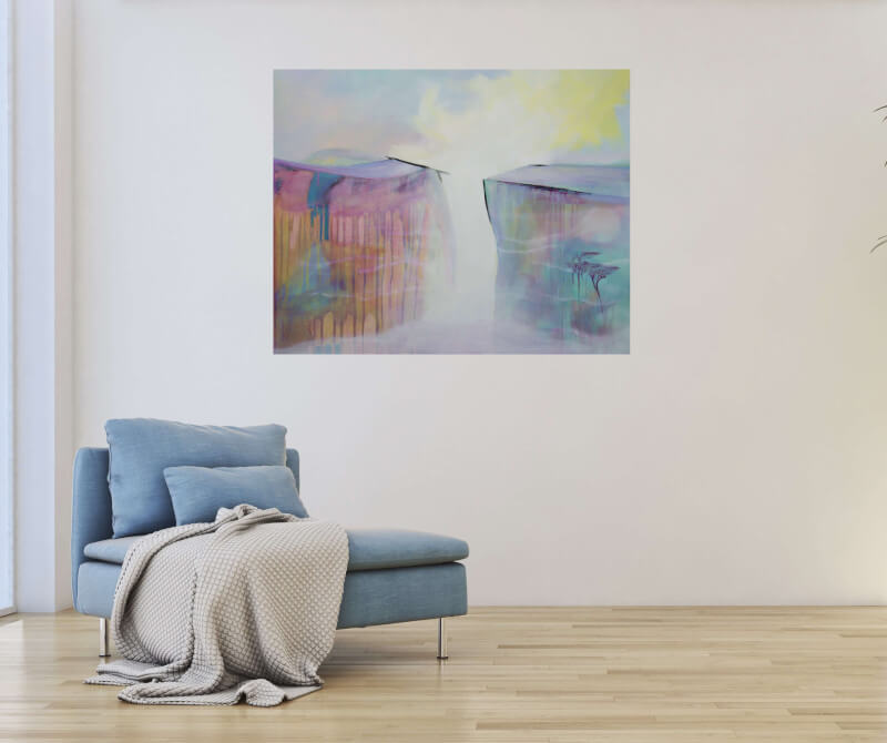 large abstract surreal painting