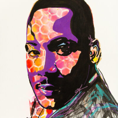 Martin Luther King Jr. Abstract Portrait