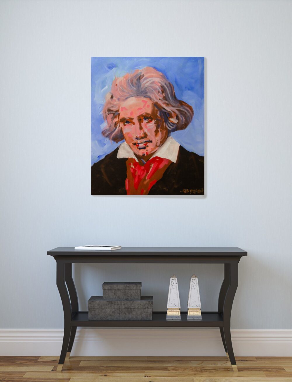 Ludwig Van Beethoven painting in foyer