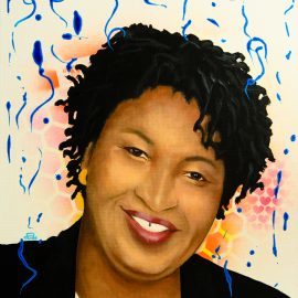 Stacey Abrams Portrait Painting