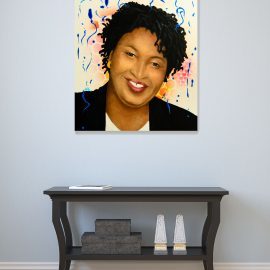 Stacey Abrams Portrait Painting