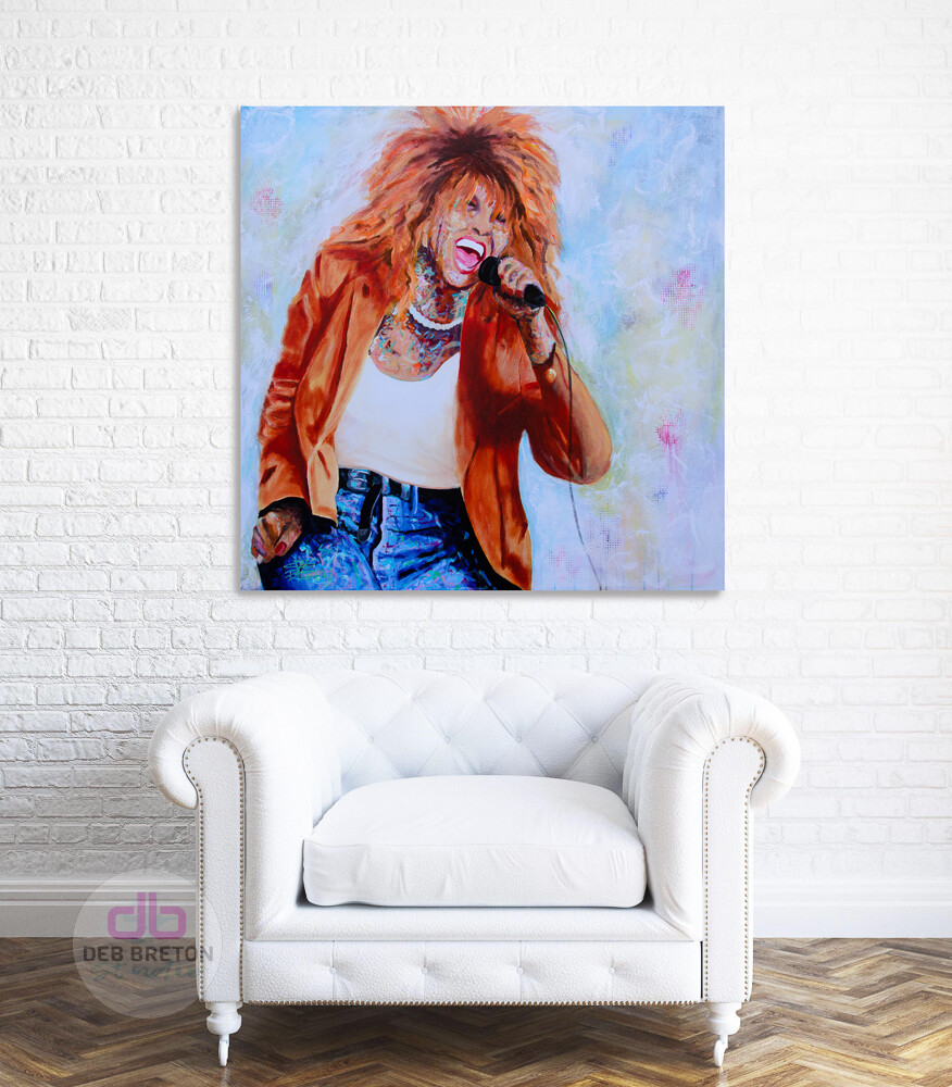 Tina Turner portrait in situ