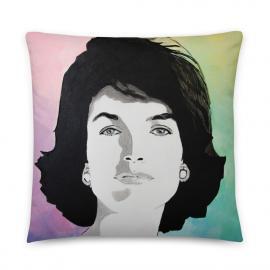Jackie Kennedy Onassis Portrait – Stuffed Pillow