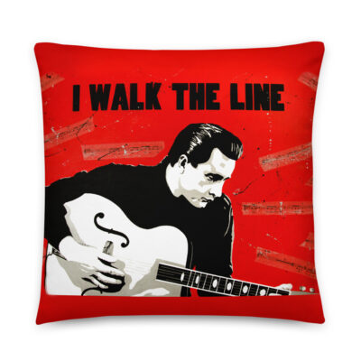 Man in Black – I WALK the LINE – Stuffed Pillow