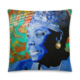 Still I Rise – Maya Angelou Portrait Pillow