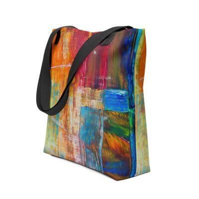 Colorful Abstract – Wildly Playful Paint Tote Bag