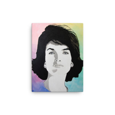 Jacqueline Kennedy Portrait Art Print on Canvas