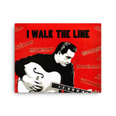 Johnny Cash – I Walk the Line Art Print on Canvas
