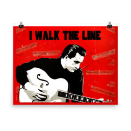 Johnny Cash – I Walk the Line – Art Print on Paper