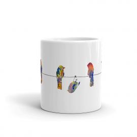 Birds on a Wire – Art Print on Mug