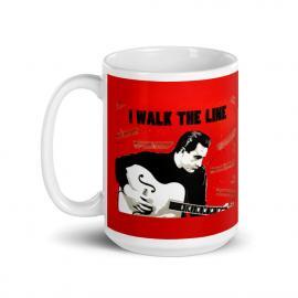 I Walk the LINE – Man In Black – White Mug