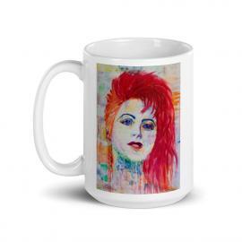 True Colors – Cyndi Lauper Portrait Mug